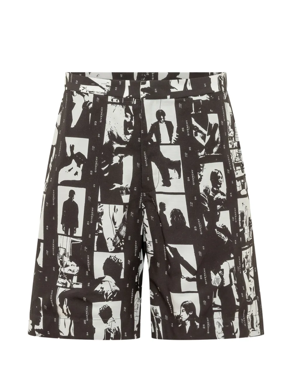 Givenchy photographic-print tailored shorts - Nero
