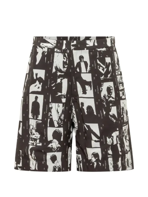 Givenchy photographic-print tailored shorts