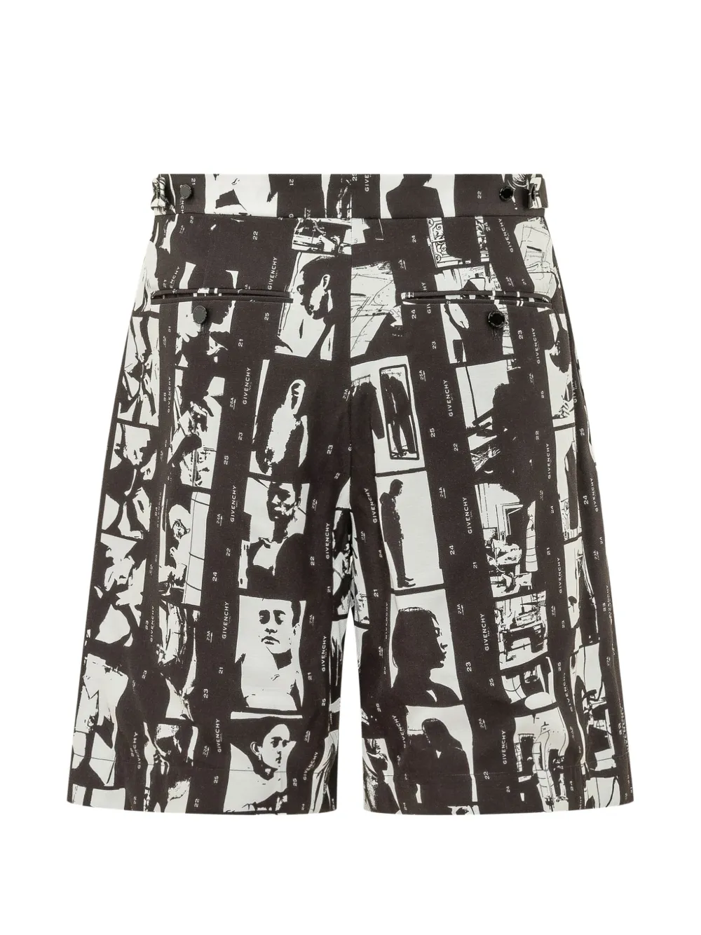 Givenchy Shorts met fotografische print Zwart