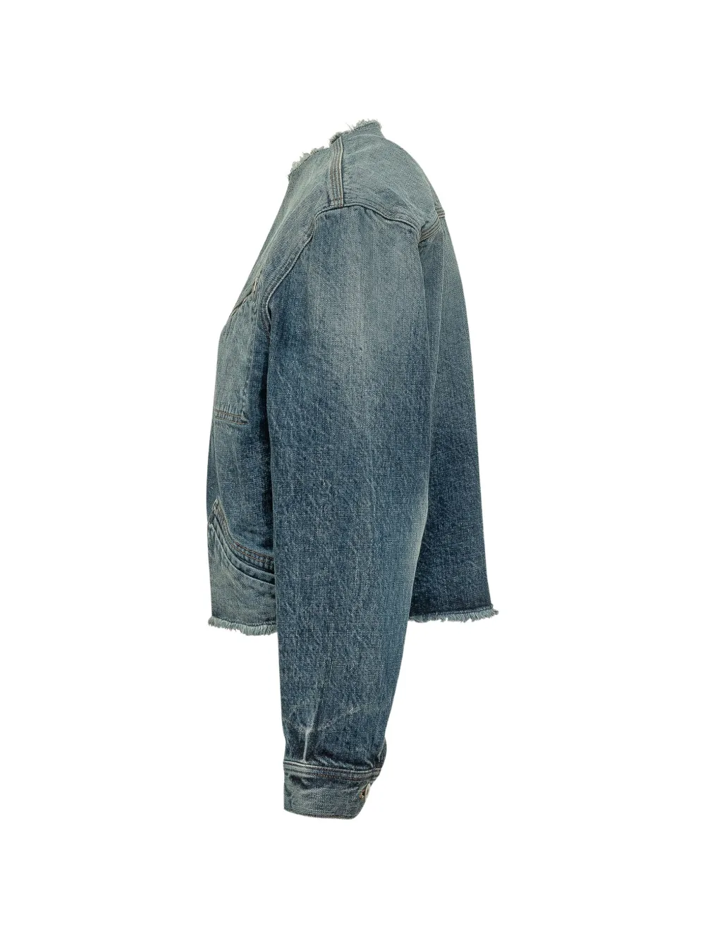 Kenzo Tulip denim jack met bloemenprint Blauw