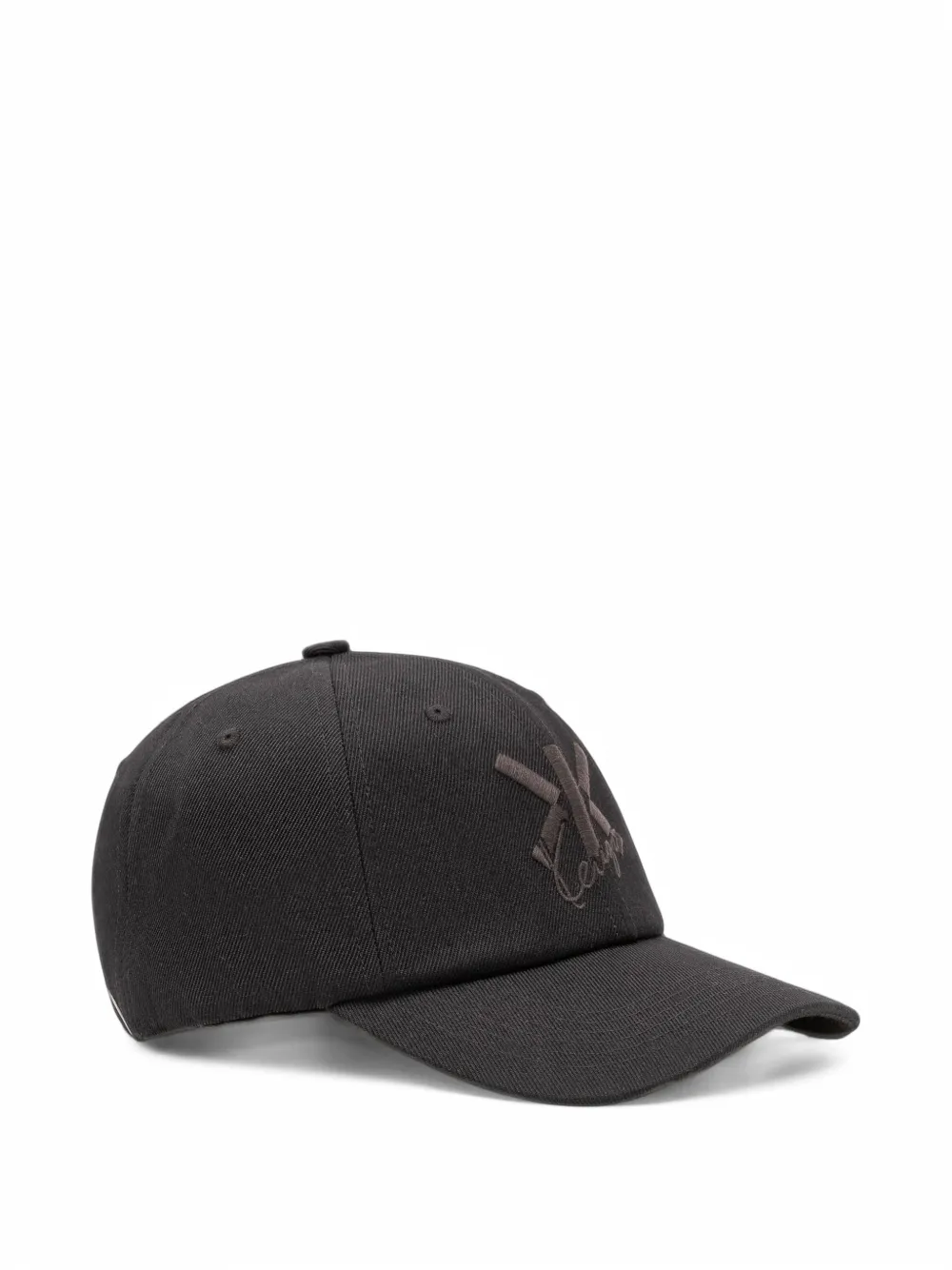 Kenzo Double K embroidered logo cap Zwart