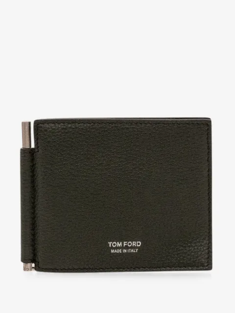 TOM FORD money-clip leather wallet