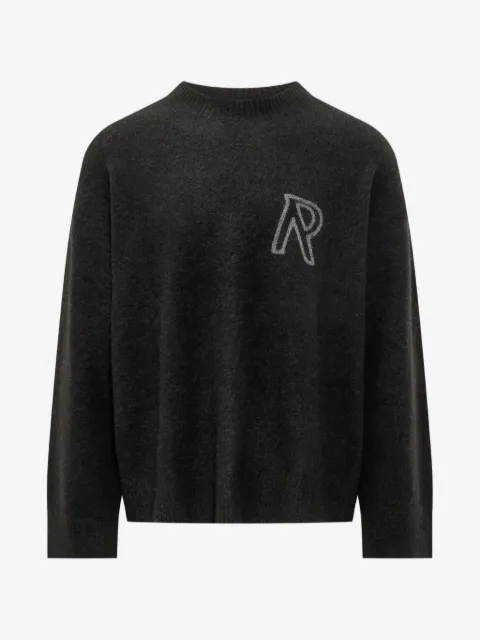 Represent logo-embroidered sweater