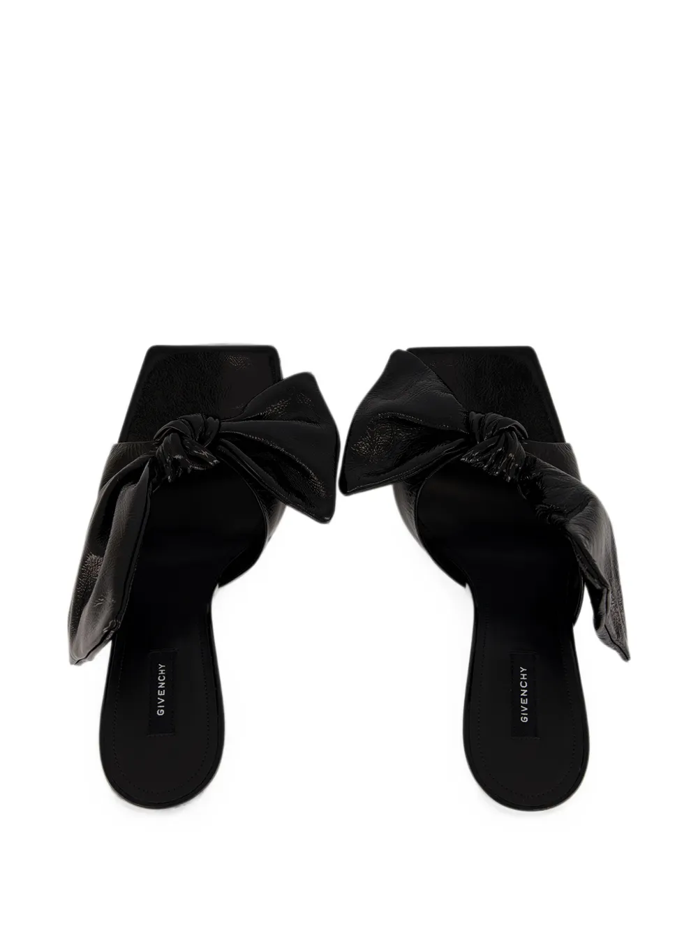 Givenchy Boudoir knotted leather sandals Zwart