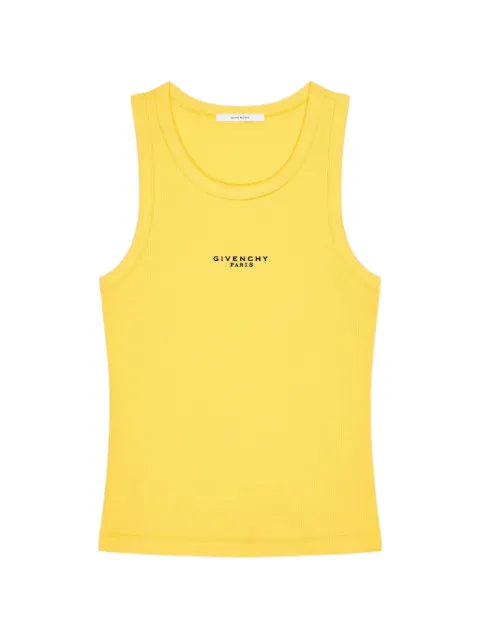 Givenchy slim fit tank top in cotton with Paris print