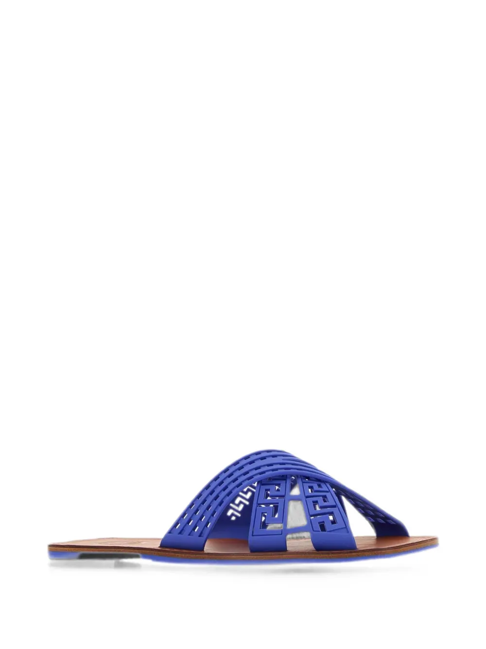 Versace Greca crossover open-toe sandals Blauw