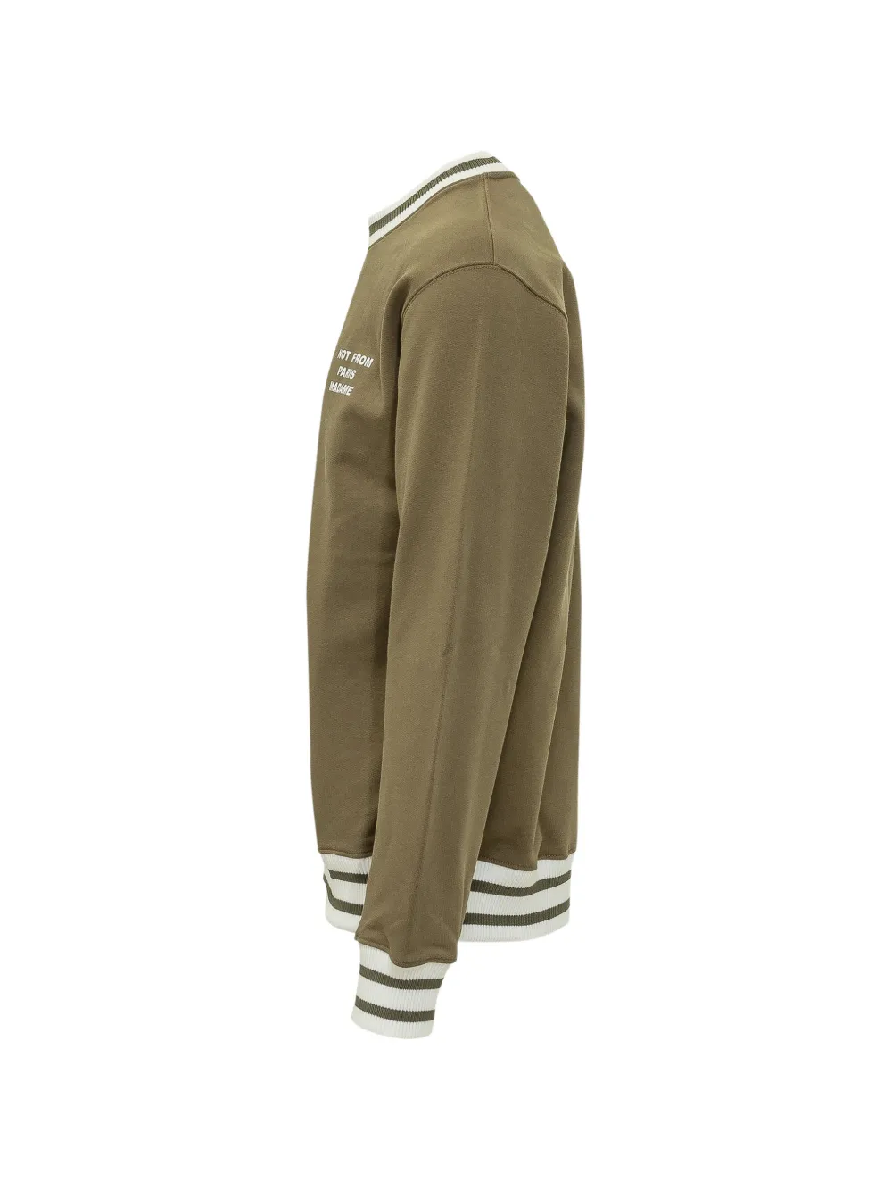 Drôle De Monsieur Sweater met logoprint Bruin