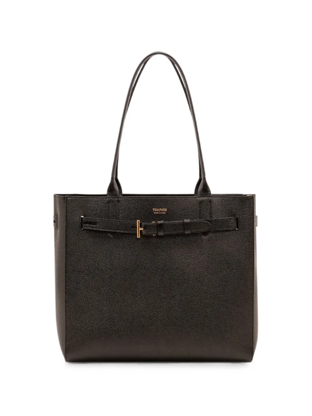 Tom Ford Medium Audrey Grained-leather Tote Bag In Black