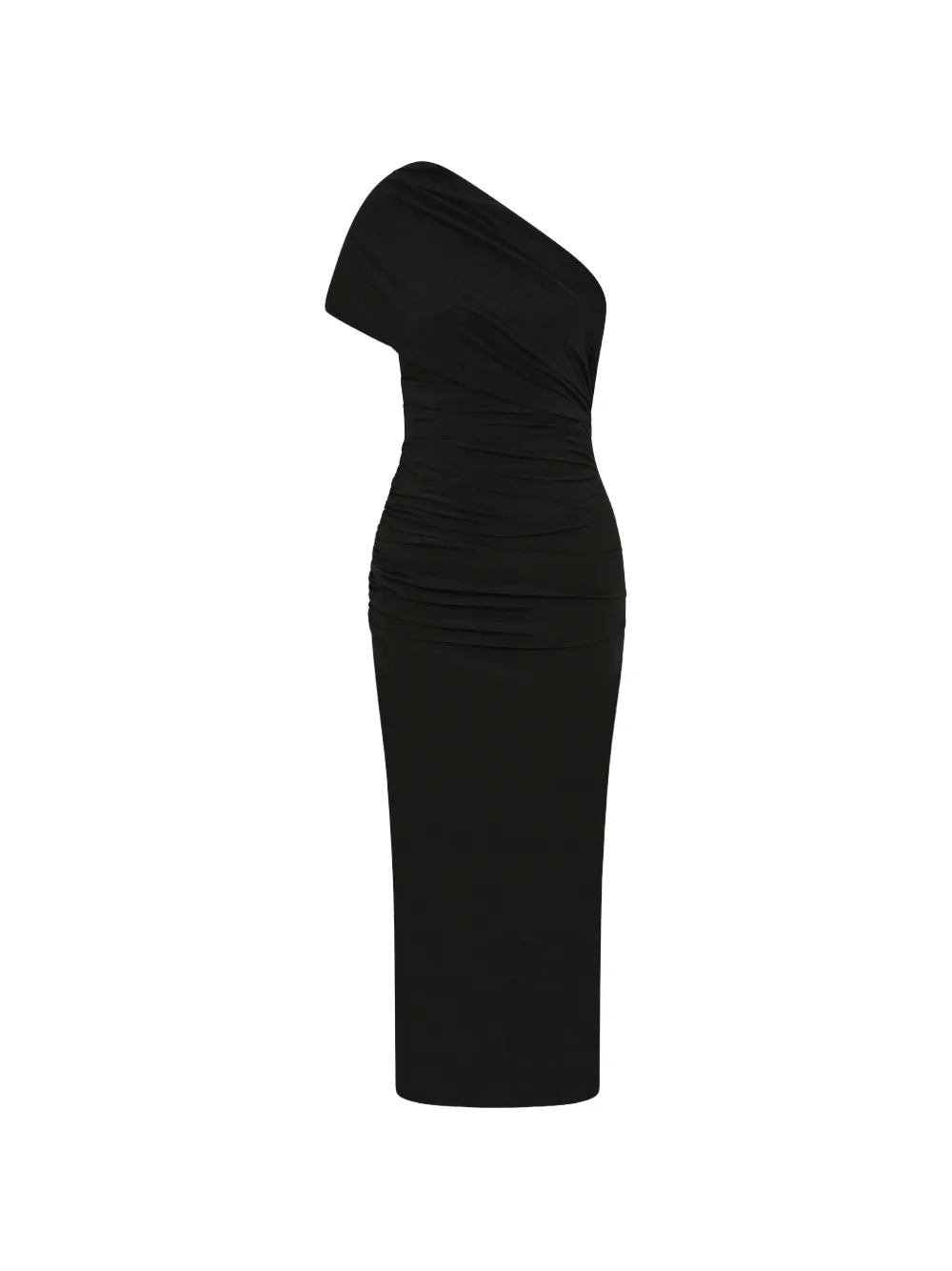 Rachel Gilbert Clay ruched-detail midi dress - Nero