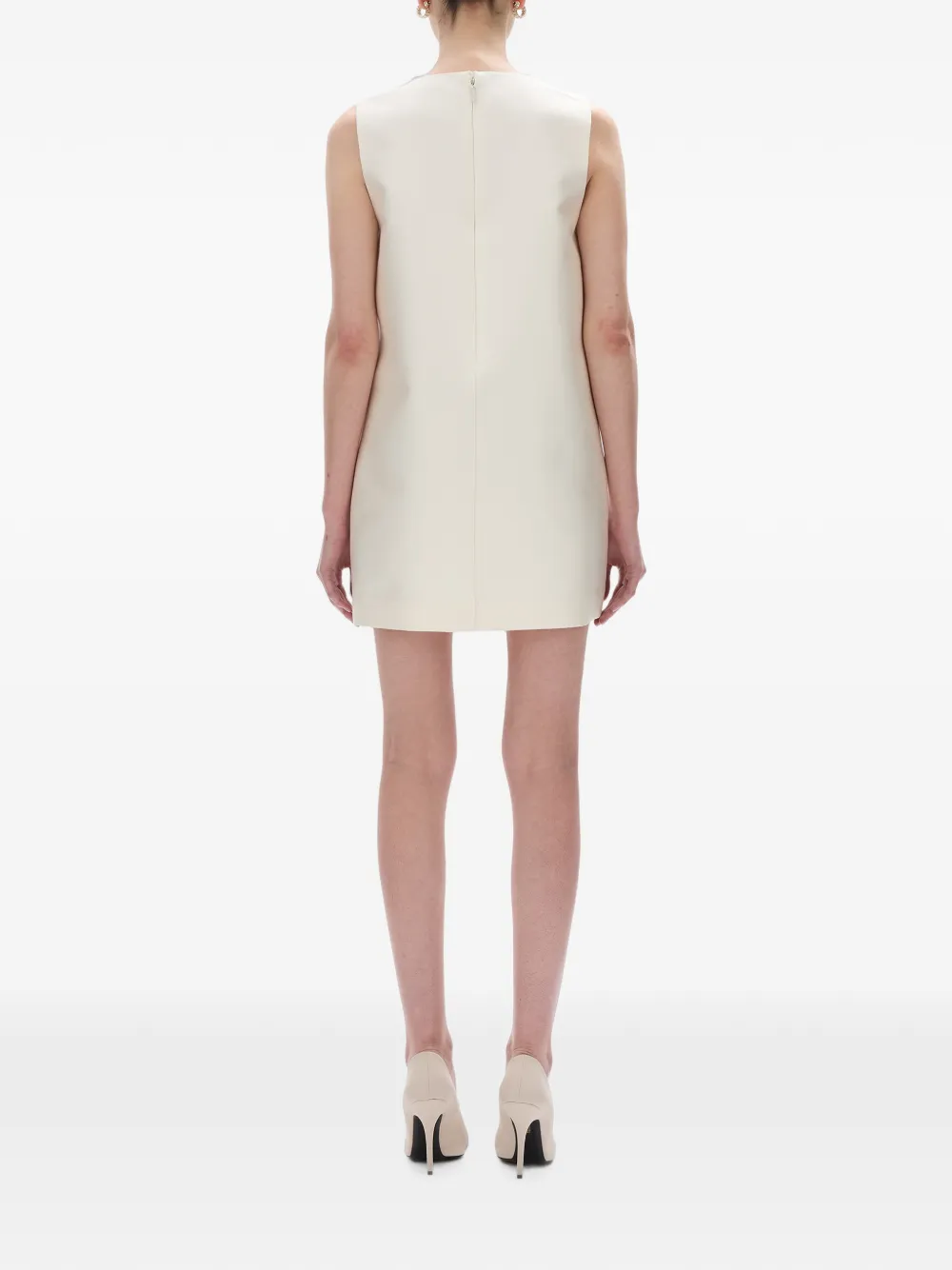 Rachel Gilbert Ludovica verfraaide mini-jurk Beige