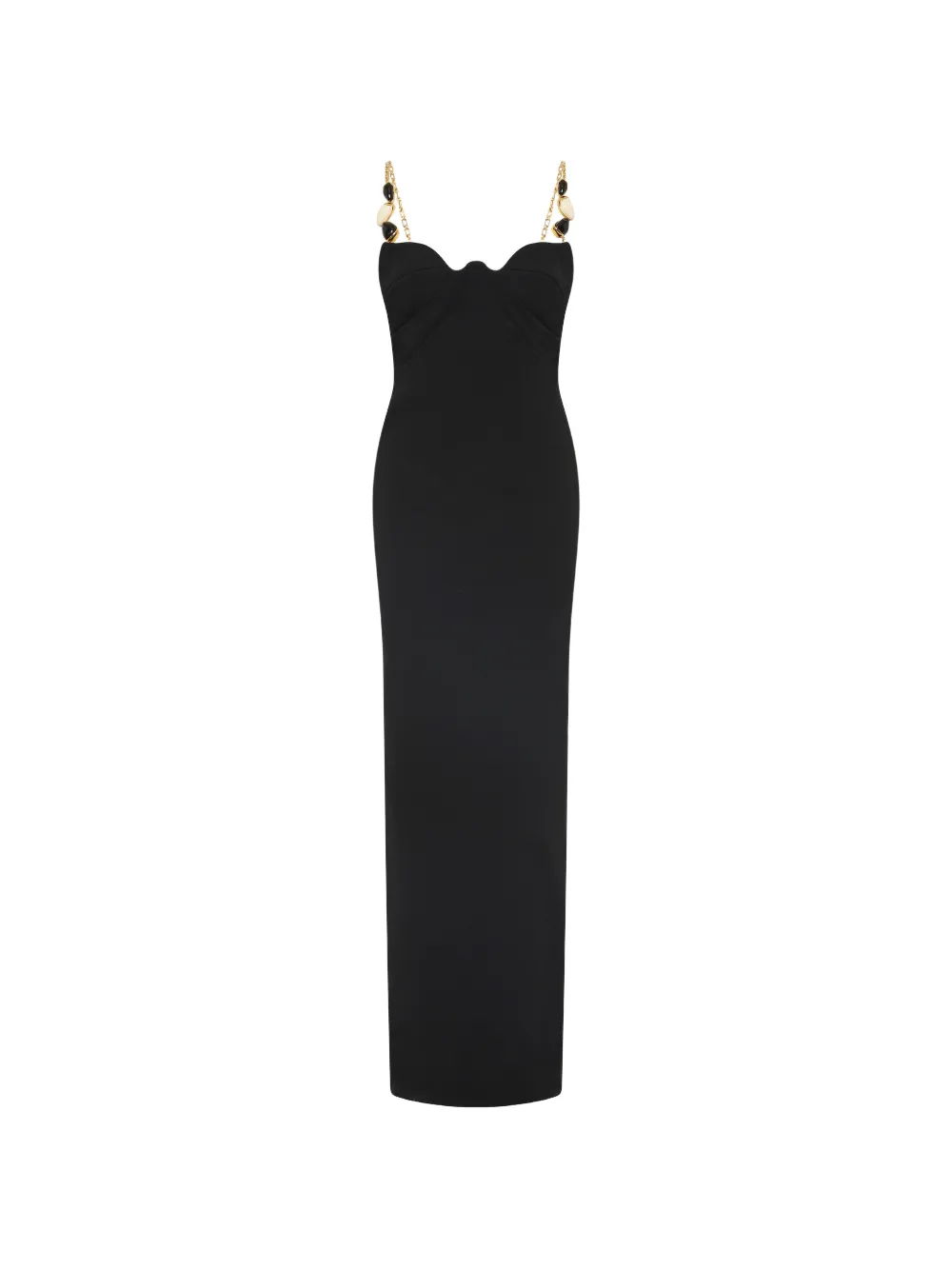Rachel Gilbert Riccardo Abendkleid mit verziertem Riemen - Schwarz