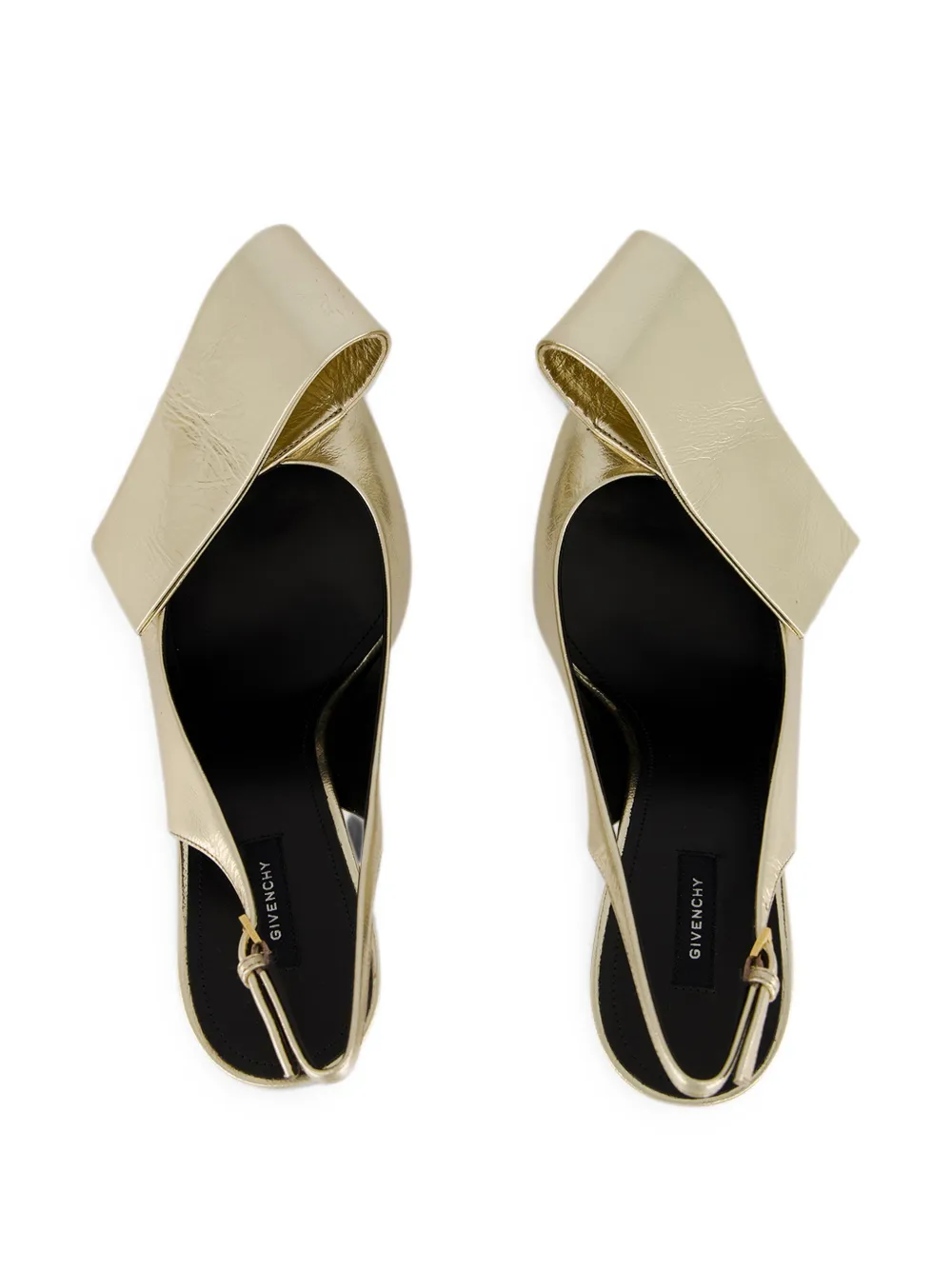 Givenchy Slingback pumps met gedraaid lint Goud
