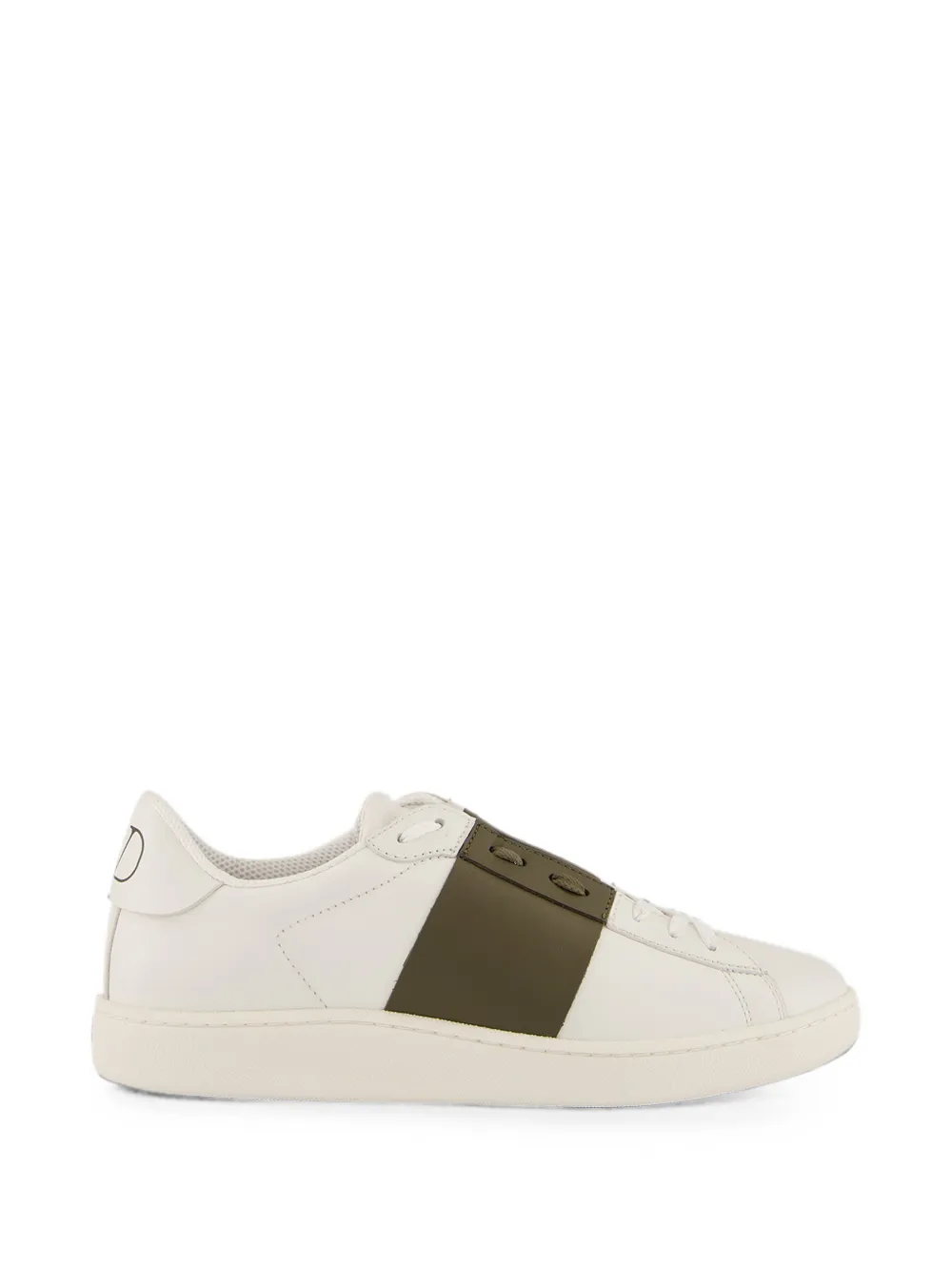 Valentino Garavani VLogo Signature panelled leather sneakers Wit