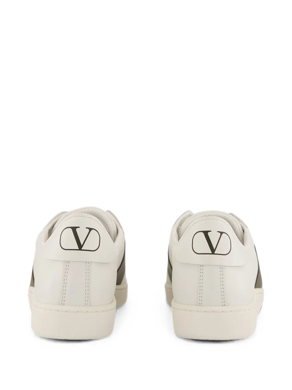 Valentino Garavani VLogo Signature panelled leather sneakers Wit