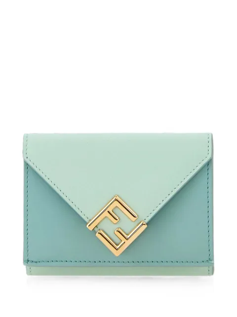 FENDI  FF Diamonds logo leather wallet