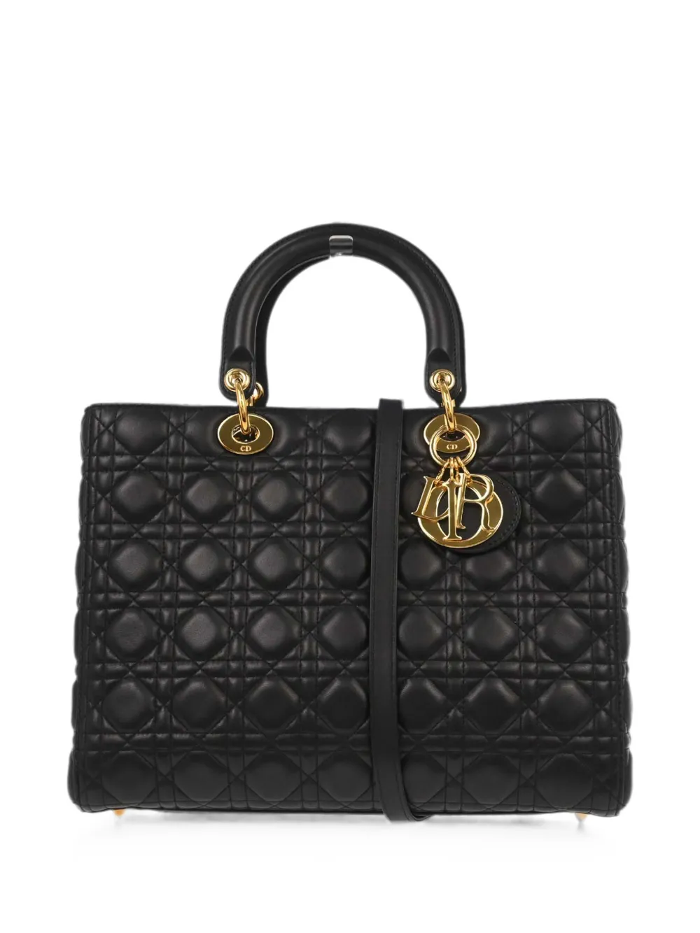 Christian Dior Pre-Owned 2014 Lady Dior Cannage tote bag - Schwarz