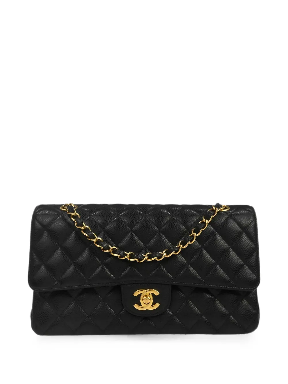 CHANEL Pre-Owned 2016 Double Flap leather shoulder bag - Black