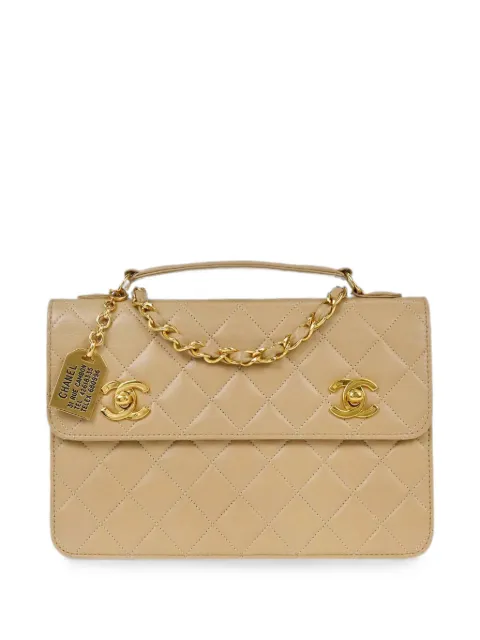 CHANEL Pre-Owned 1990 quilted CC turn-lock shoulder bag
