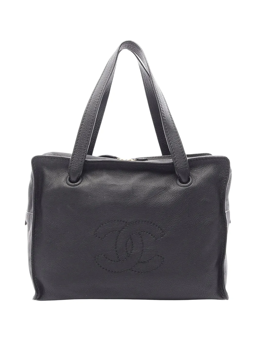 CHANEL Pre-Owned Borsa tote CC in pelle 2003-2004 - Nero