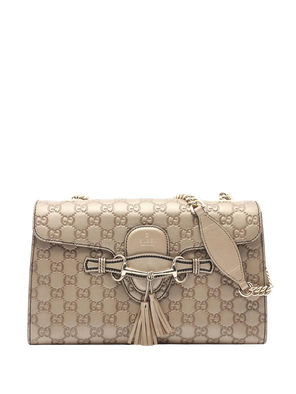 Gucci Pre-Owned Borsa a spalla Guccissima Emily 2016-2026 - Oro