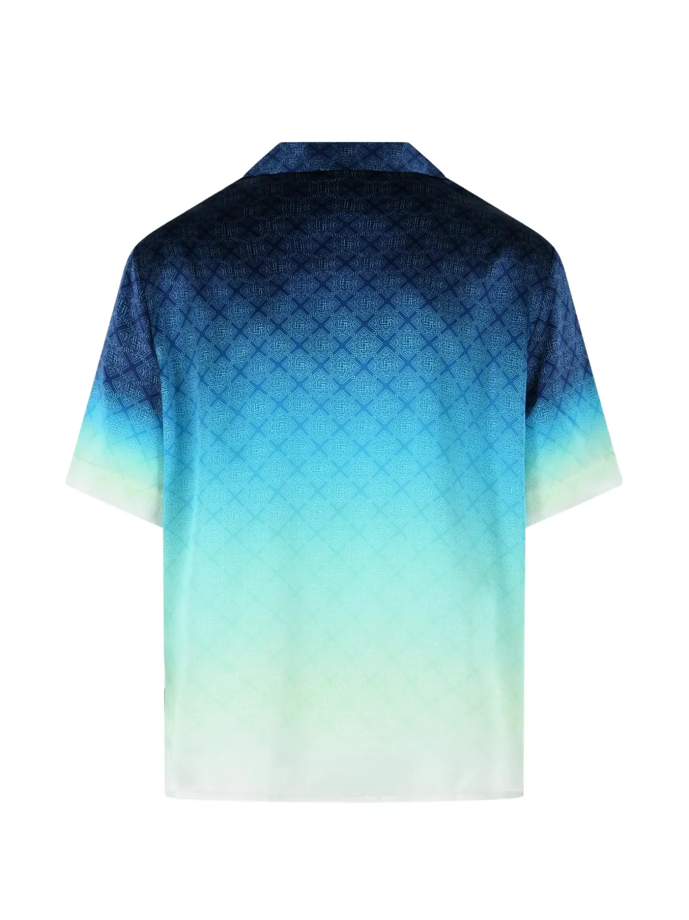 Casablanca Circuit zijden overhemd met monogram Blauw