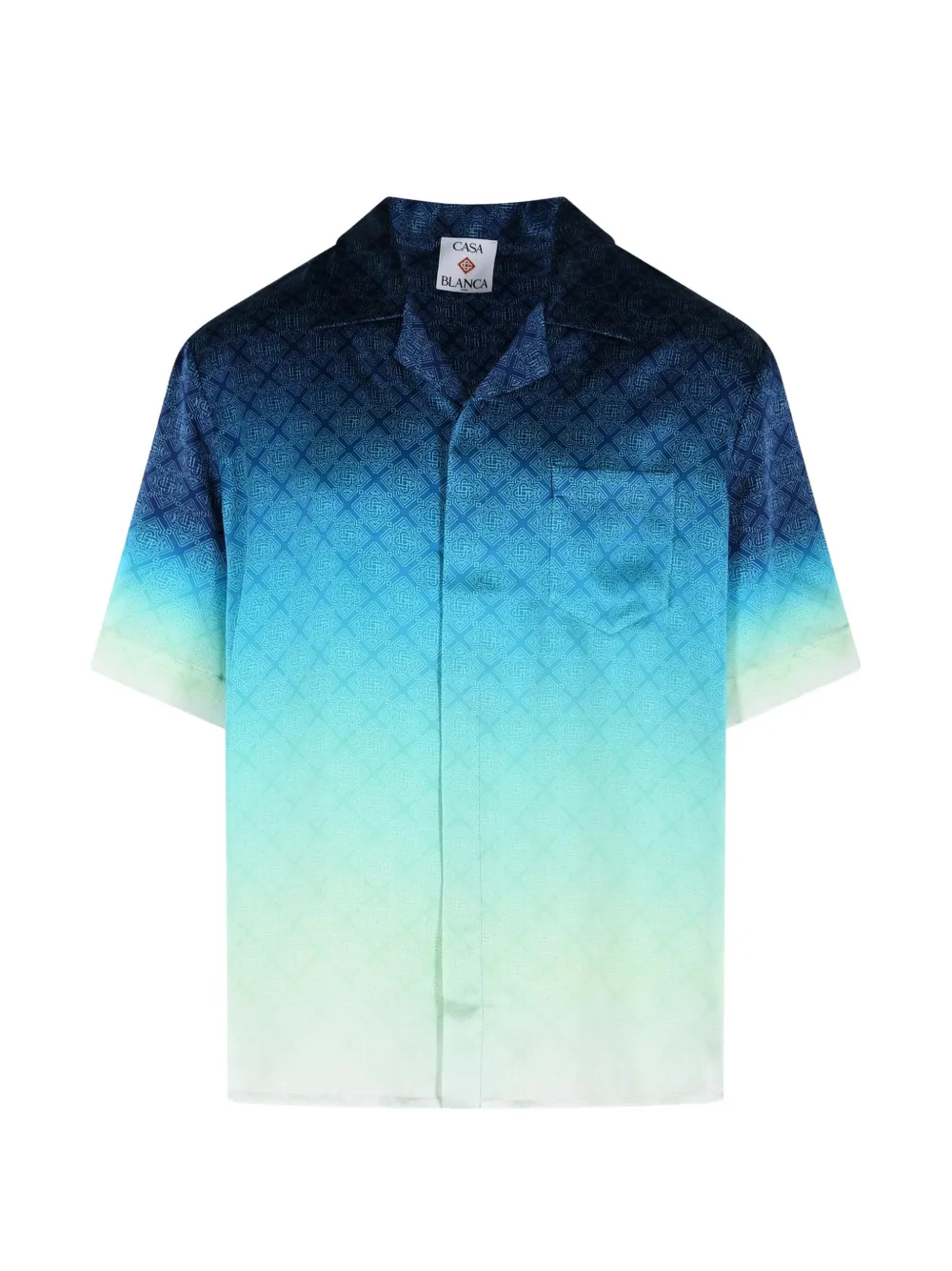 Casablanca Circuit Monogram silk shirt - Blau