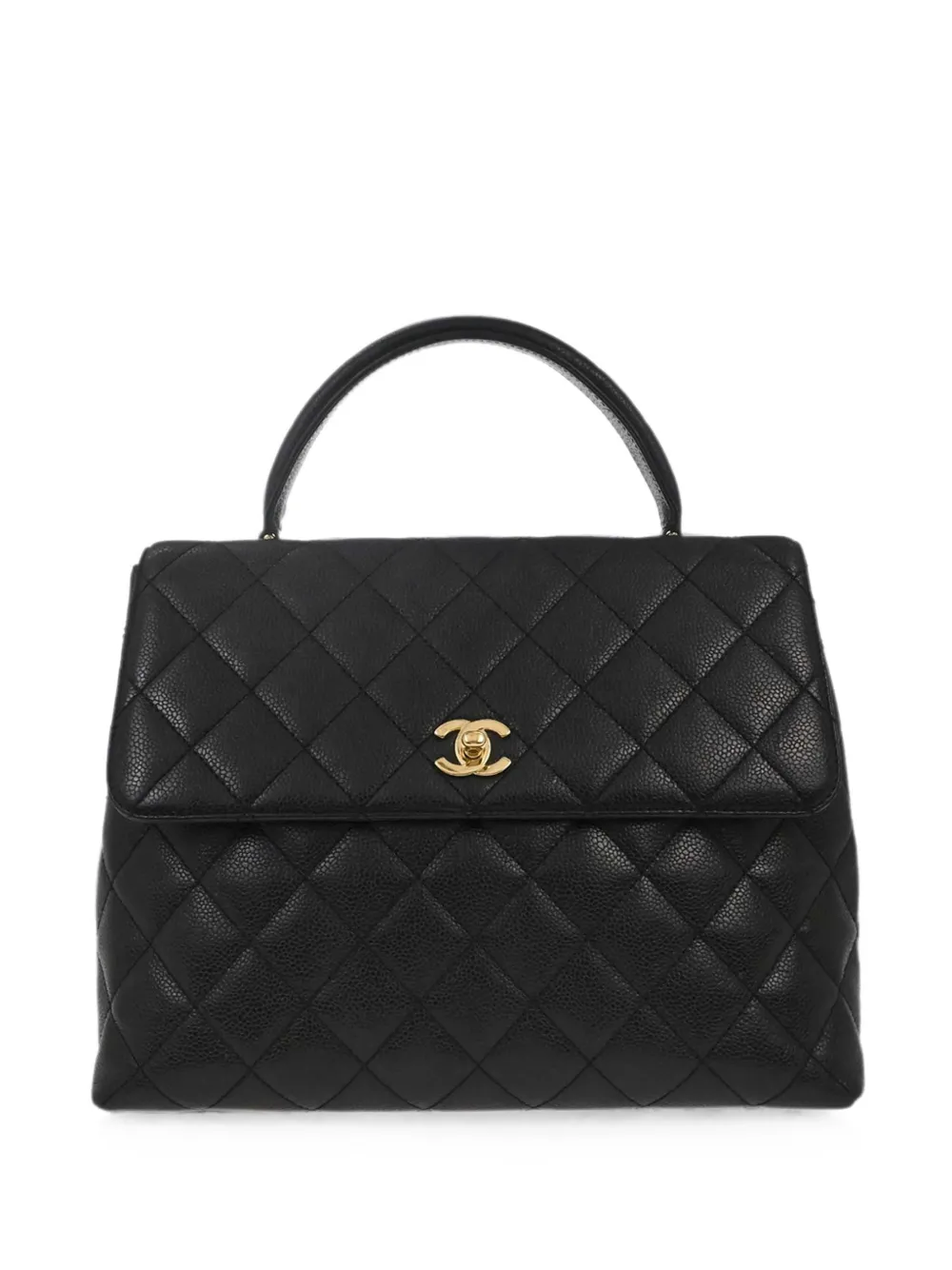CHANEL Pre-Owned 2000 Kelly diamond-quilted handbag - Nero