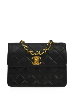 CHANEL Pre-Owned キルティング フラップバッグ | ブラック | FARFETCH JP