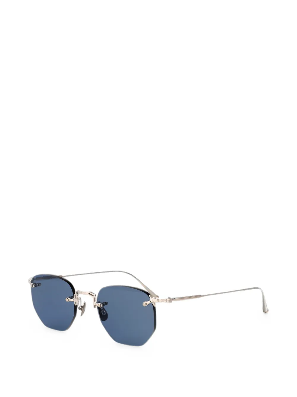 Matsuda M5006 zonnebril met geometrisch montuur Zilver