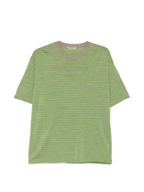 Auralee striped wool T-shirt