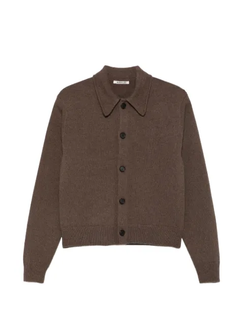 Auralee fine-knit wool cardigan