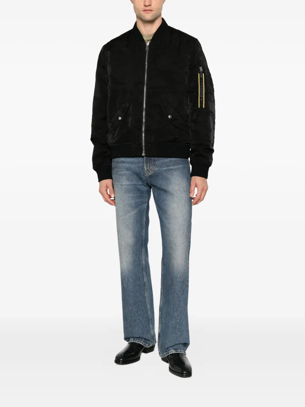 FENDI Bomberjack met logoband Zwart