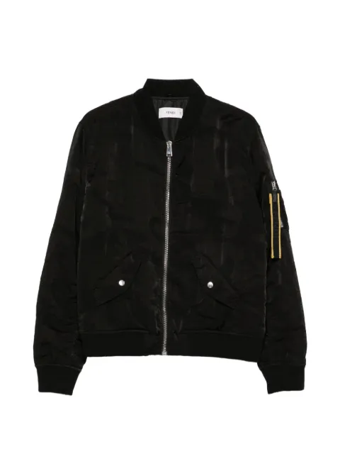 FENDI logo-tape bomber jacket
