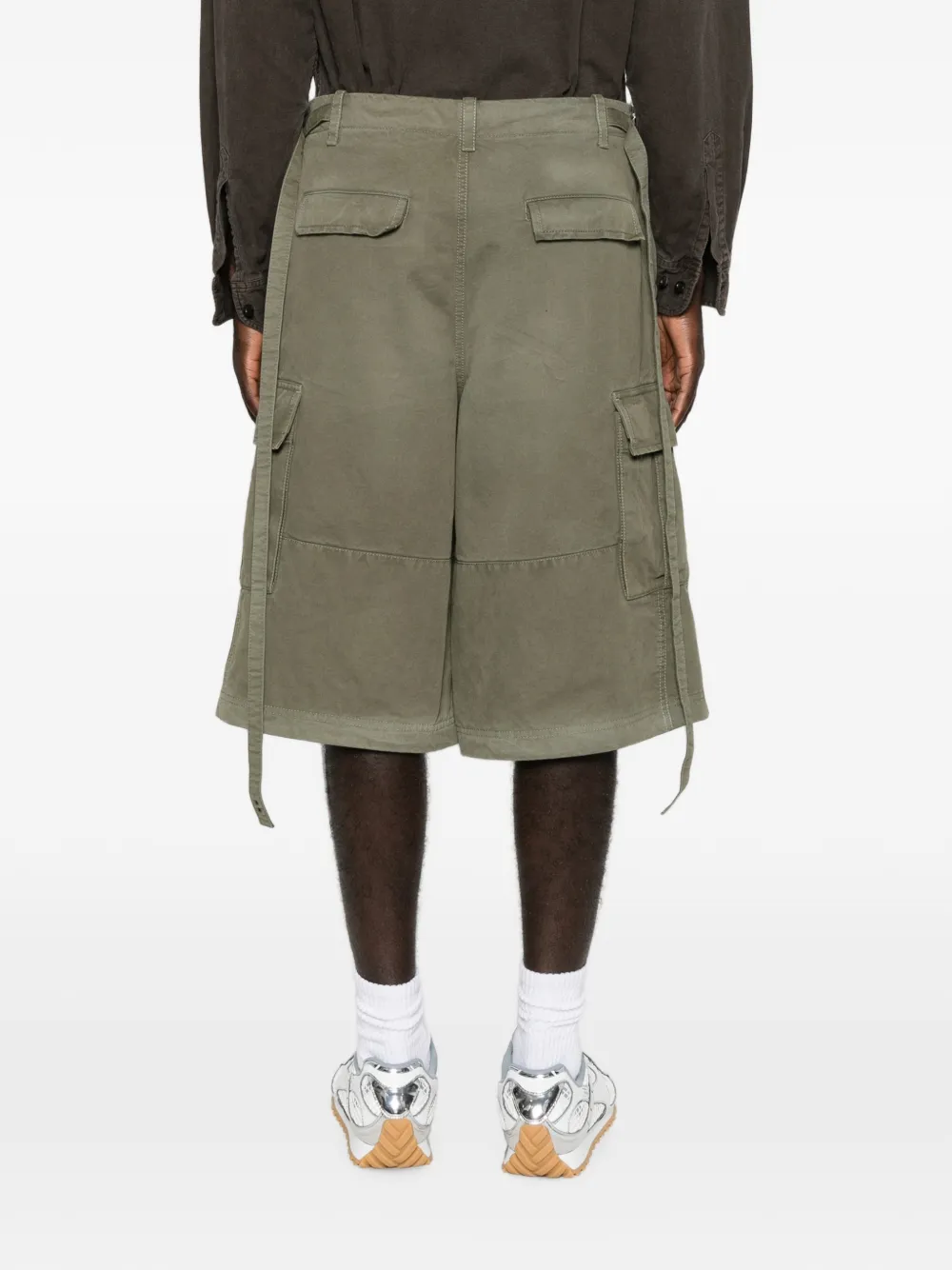 FENDI Cargoshorts met verstelbare taille Groen