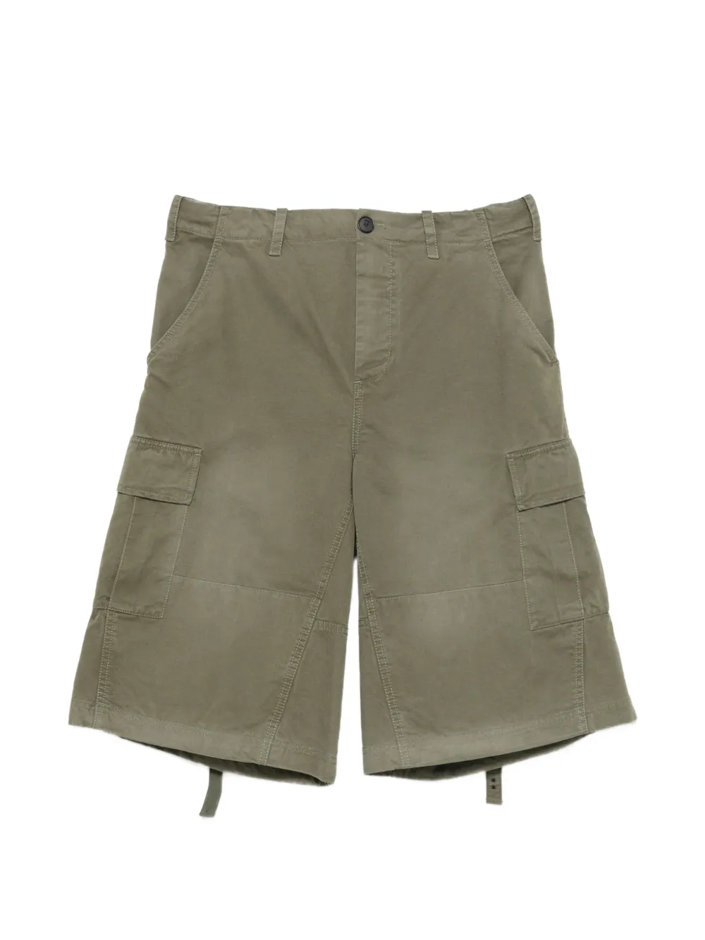 FENDI adjustable-waist cargo shorts - Verde
