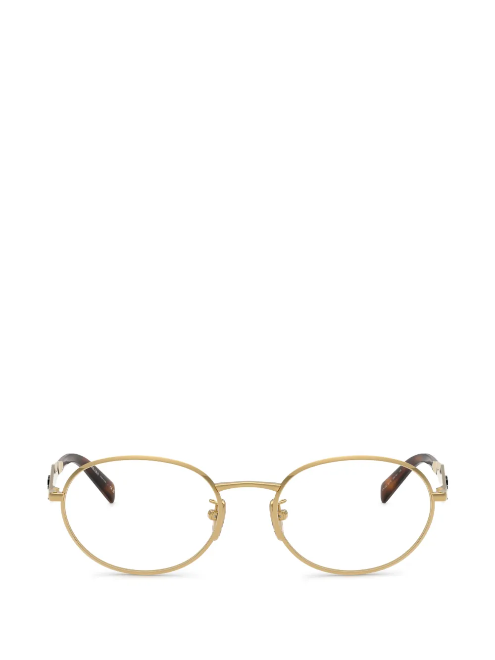 Prada Eyewear Occhiali da sole ovali - Oro