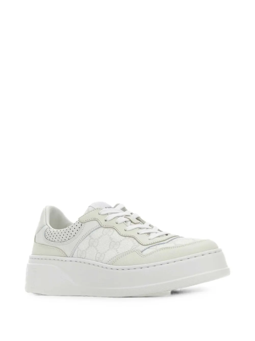 Gucci GG Supreme perforated sneakers Beige