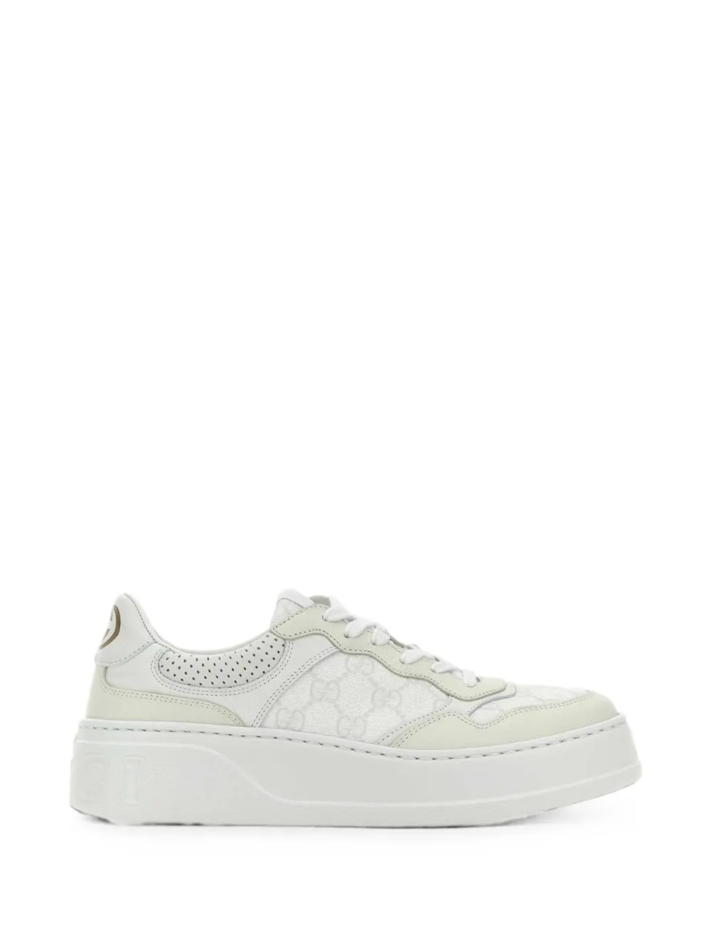 Gucci GG Supreme perforated sneakers Beige