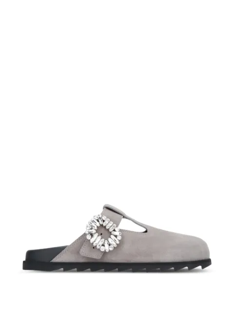 Roger Vivier mules Slidy Viv' con hebilla de cristal