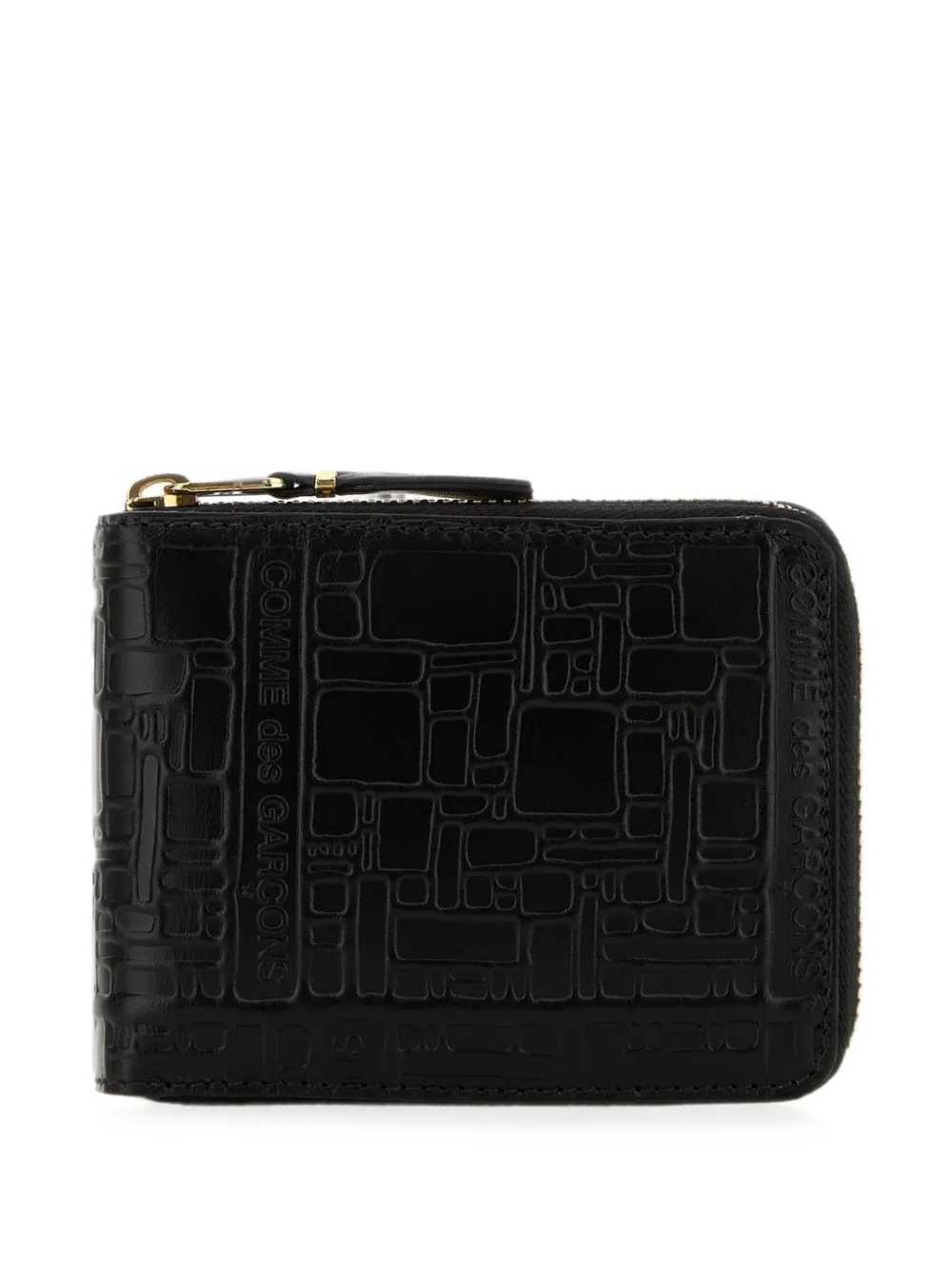 Comme des Garçons Homme logo-embossed leather wallet - Schwarz