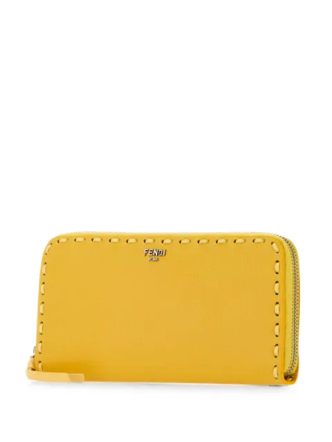 FENDI large Selleria stitch-trim leather wallet