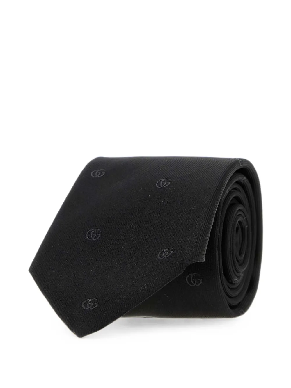Gucci Puntige stropdas Zwart
