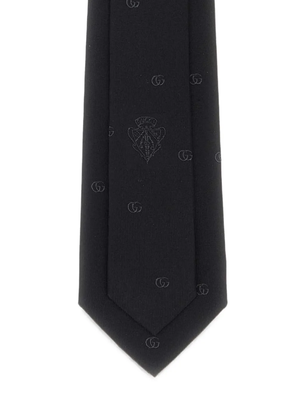 Gucci Puntige stropdas Zwart