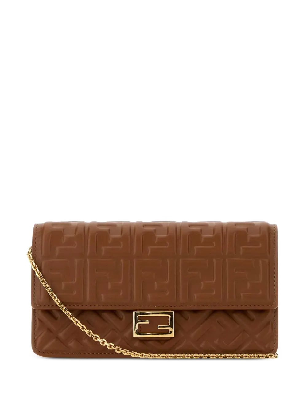 FENDI Baguette chain shoulder bag - Brown