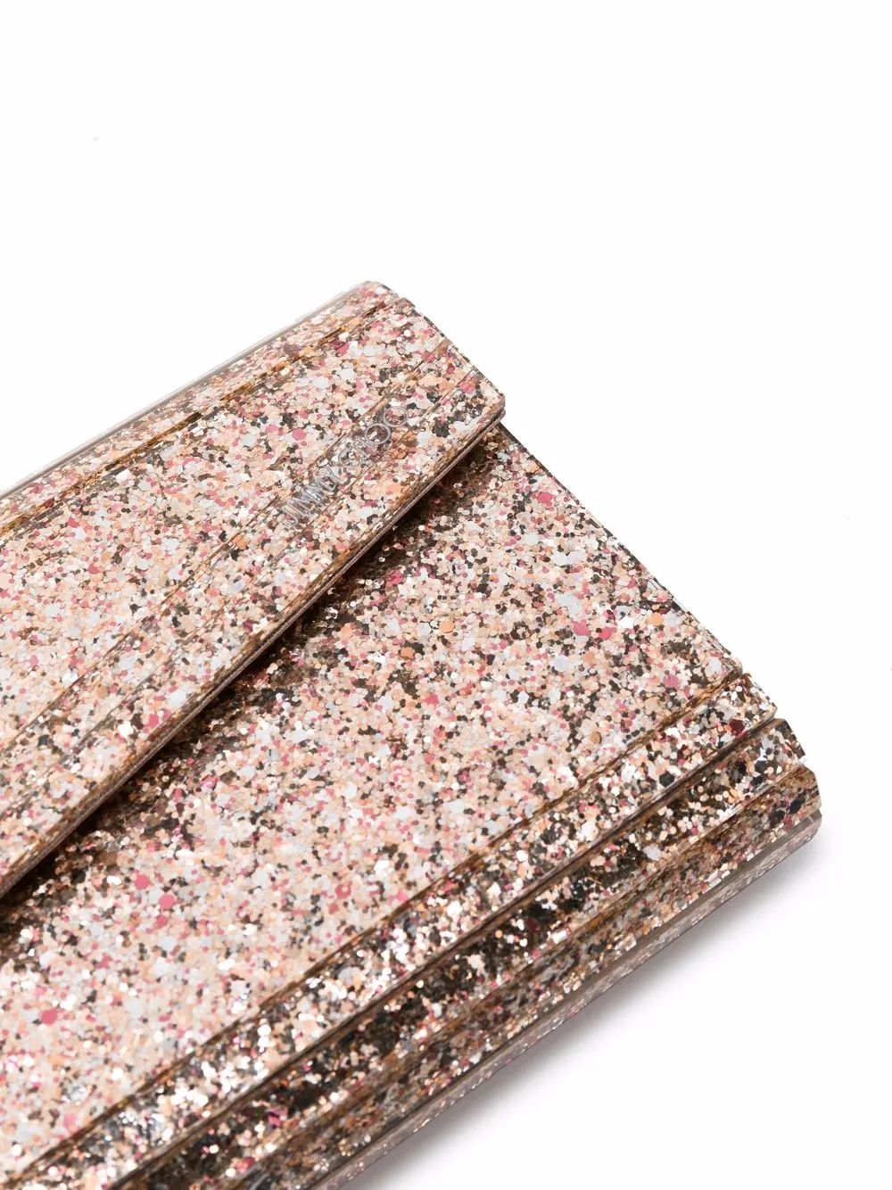 Jimmy Choo Candy clutch verfraaid met glitters Beige