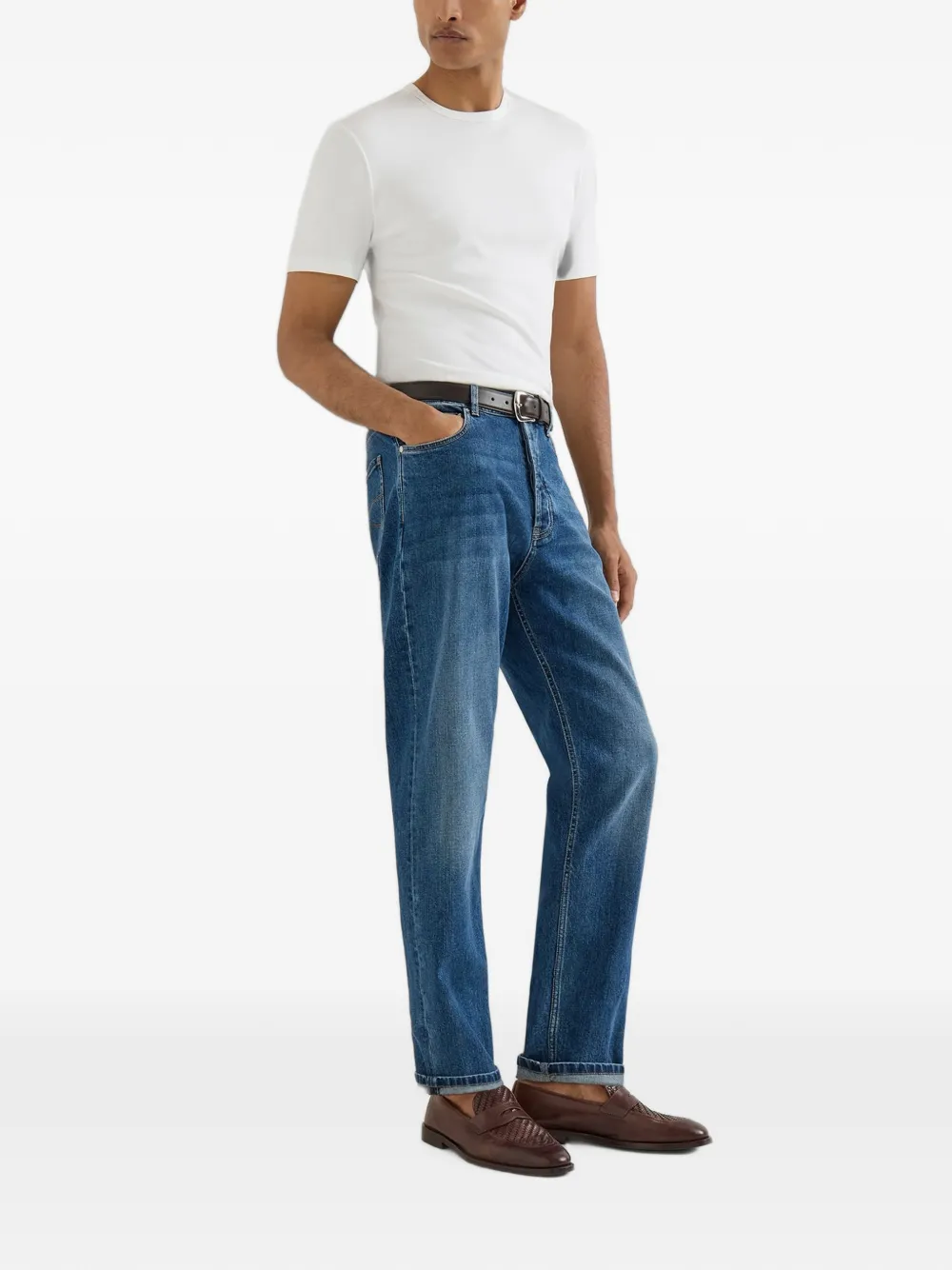 Brunello Cucinelli Straight jeans Blauw