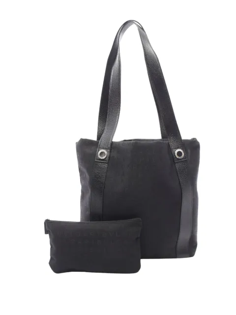 Bvlgari Pre-Owned bolso shopper de lona Logomania 2010-2026