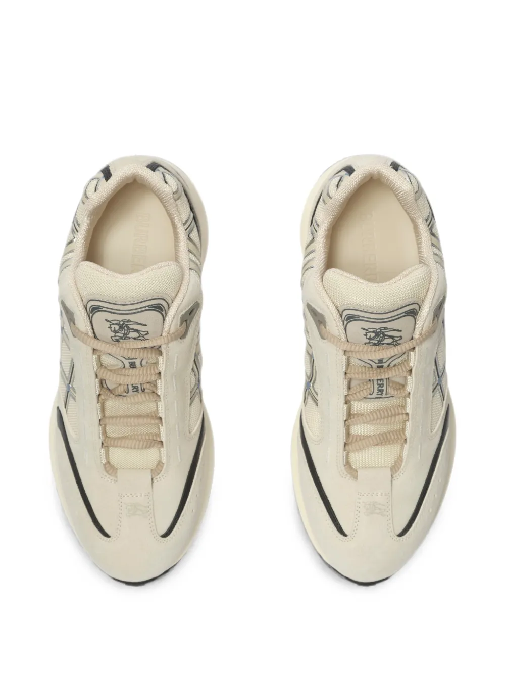 Burberry nylon suede and leather Eclipse sneakers Beige