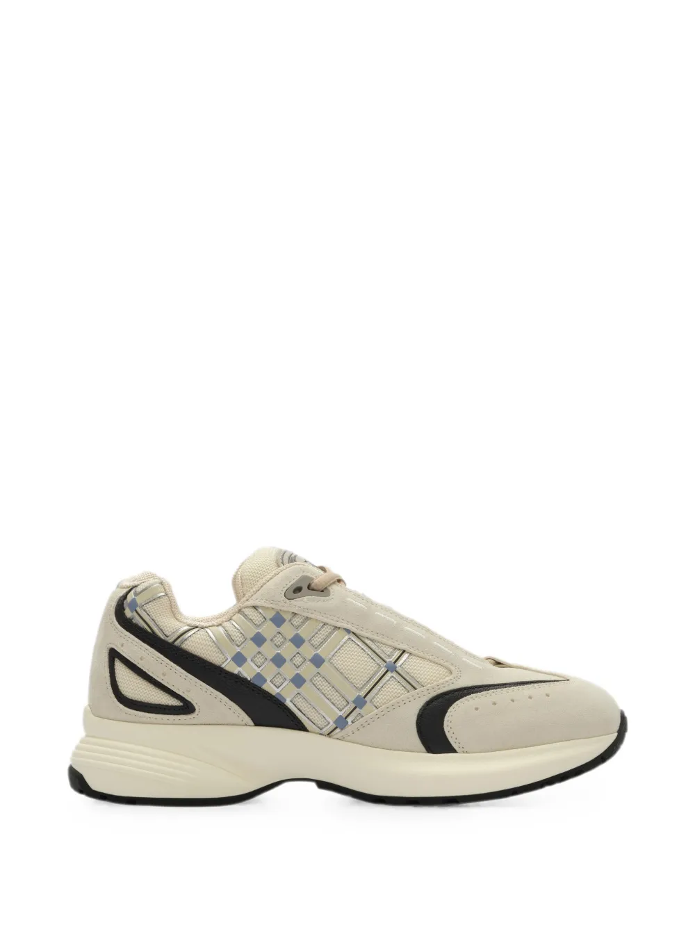 Burberry nylon, suede and leather Eclipse sneakers - Nude