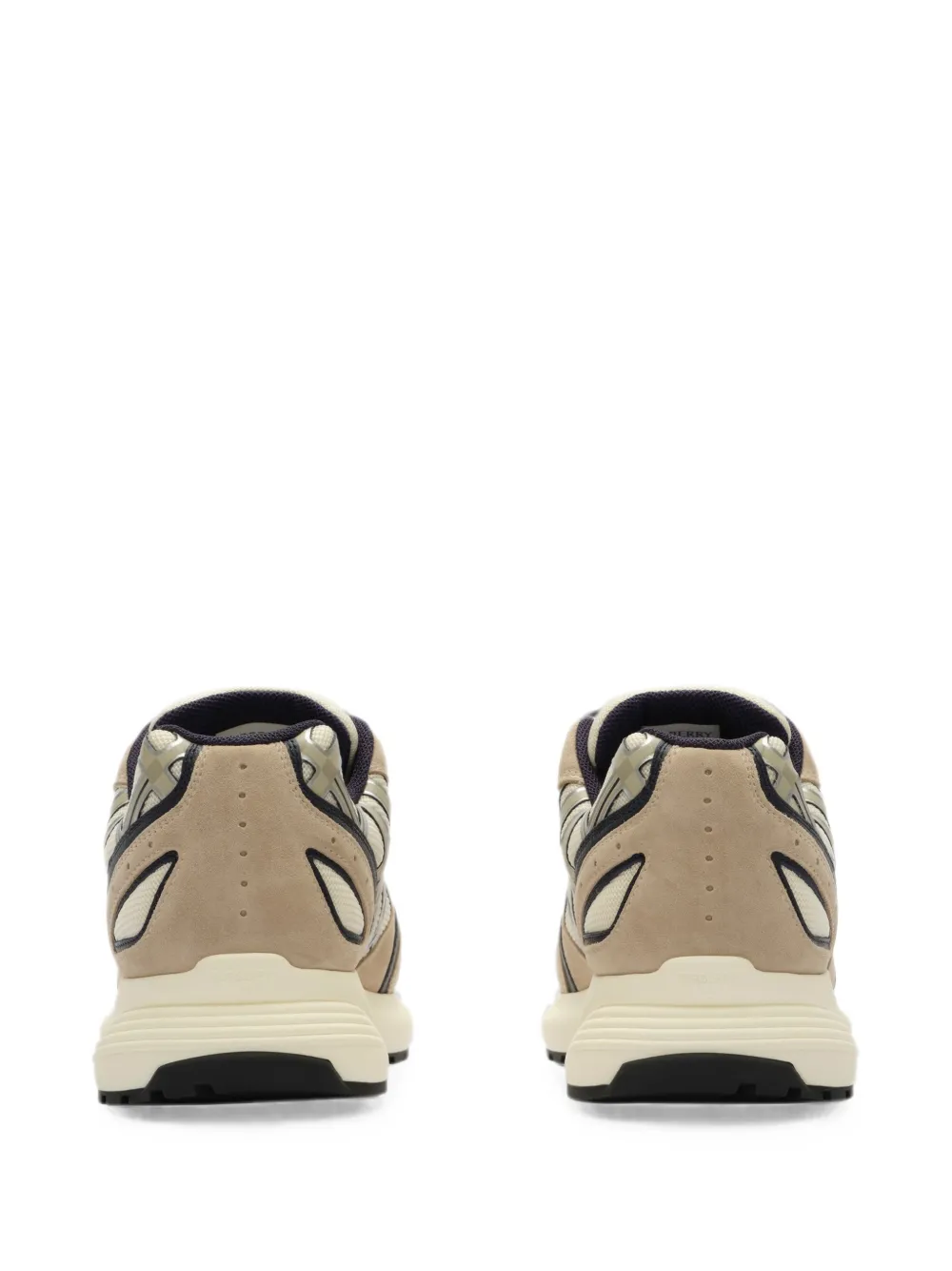 Burberry Nylon suède en leren Eclipse sneakers Beige